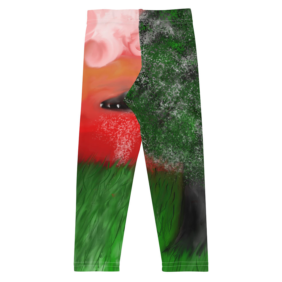 Thumbnail: Kid's Leggings, IAmFromEarth Design, Abstract Art VIEW