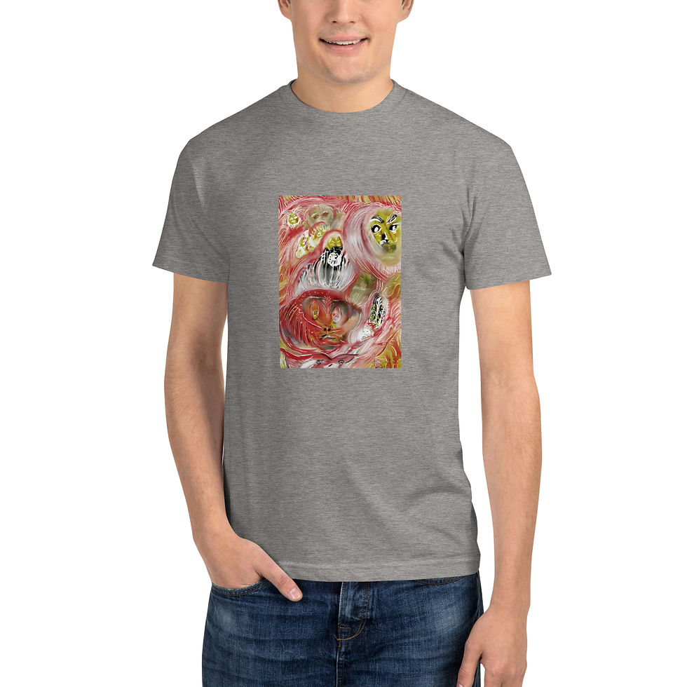 Thumbnail: Sustainable Unisex T-Shirt, IAmFromEarth Selection, Abstract Art RUMI