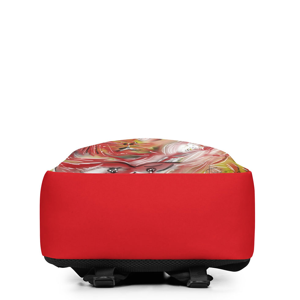 Thumbnail: Minimalist Backpack, IAmFromEarth Design, Abstract Art RUMI