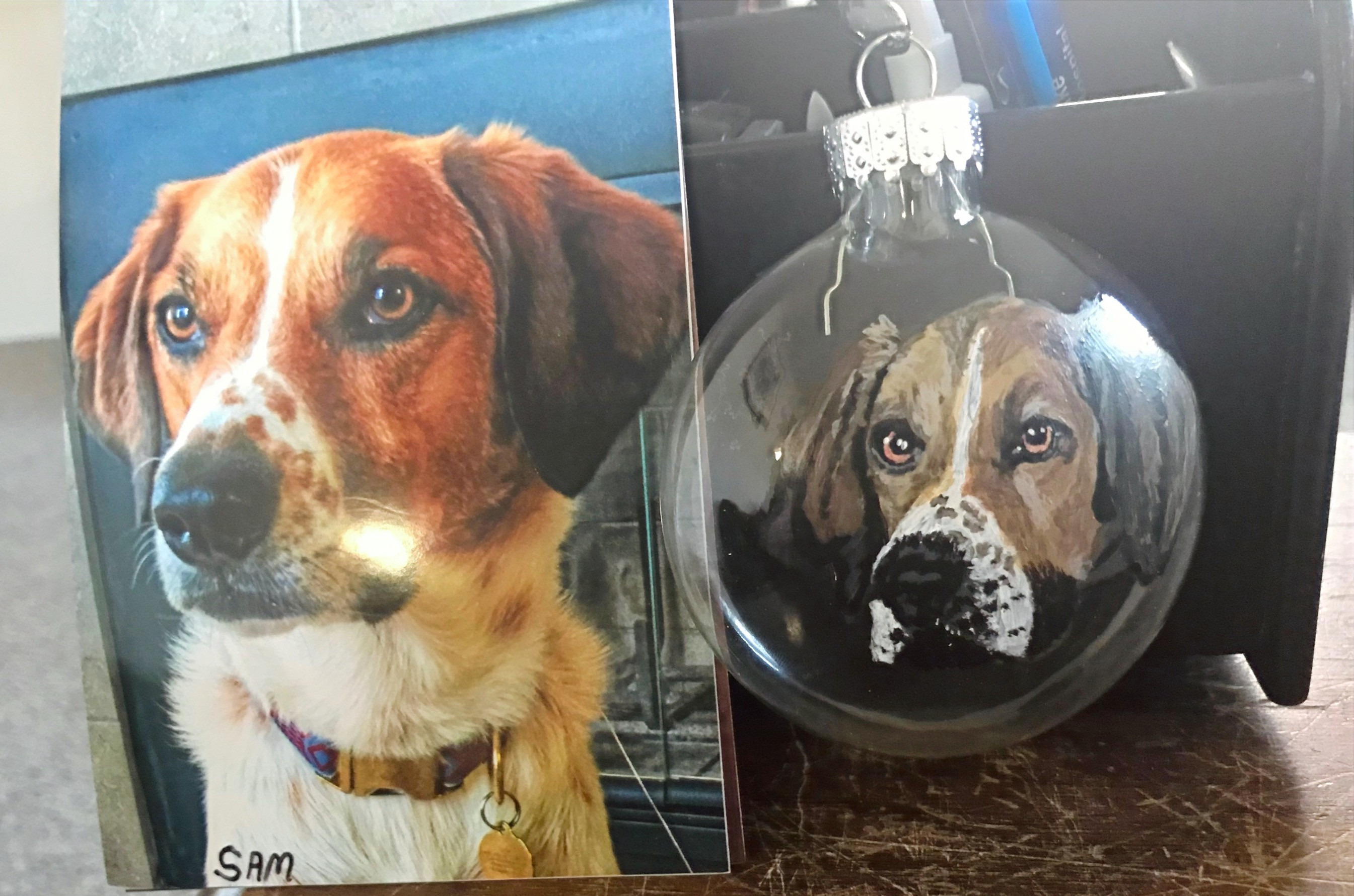 3 " Disc glass Ornaments