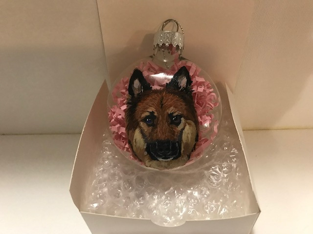 Thumbnail: 3" Heart Shaped Glass ornaments