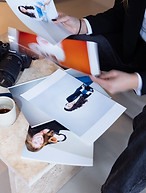 Auswahl der Fotos vom Branding-Shooting