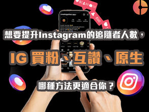 想要提升Instagram的追隨者人數,IG 買粉、互讚、原生,哪種方法更適合你?