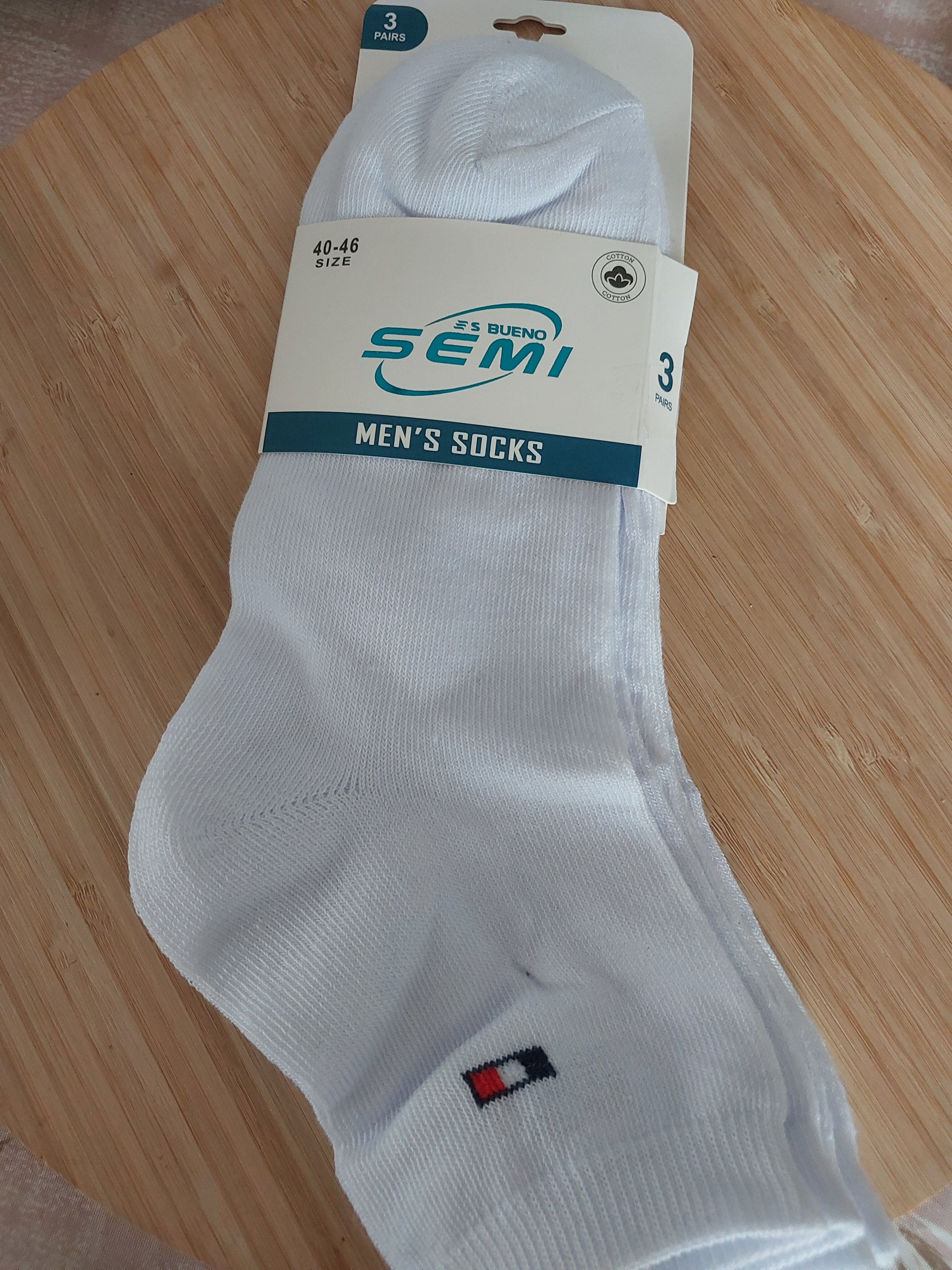 Lot de 3 paires de socquettes hommes unies