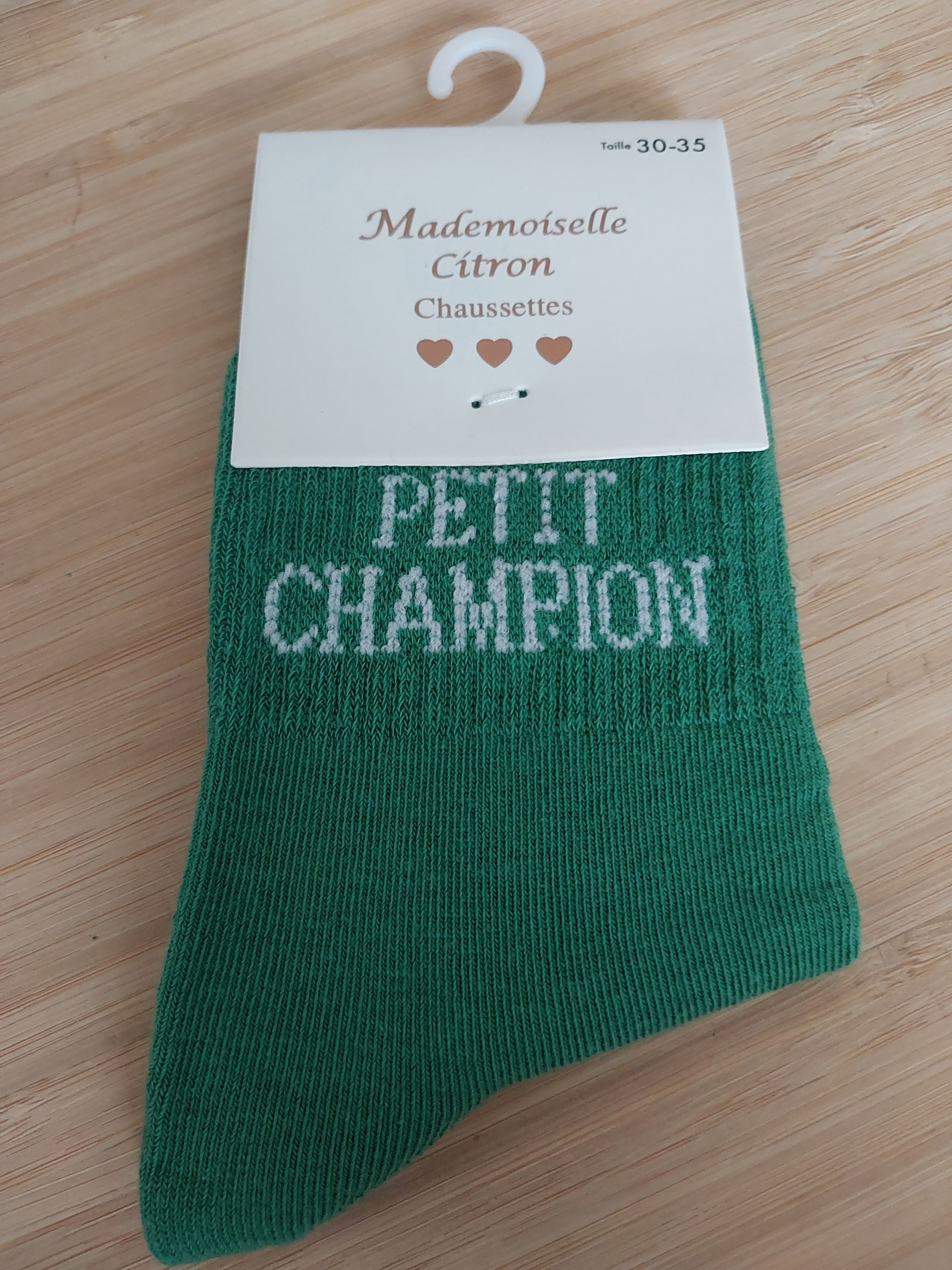 Chaussettes Garçons "PETIT CHAMPION"
