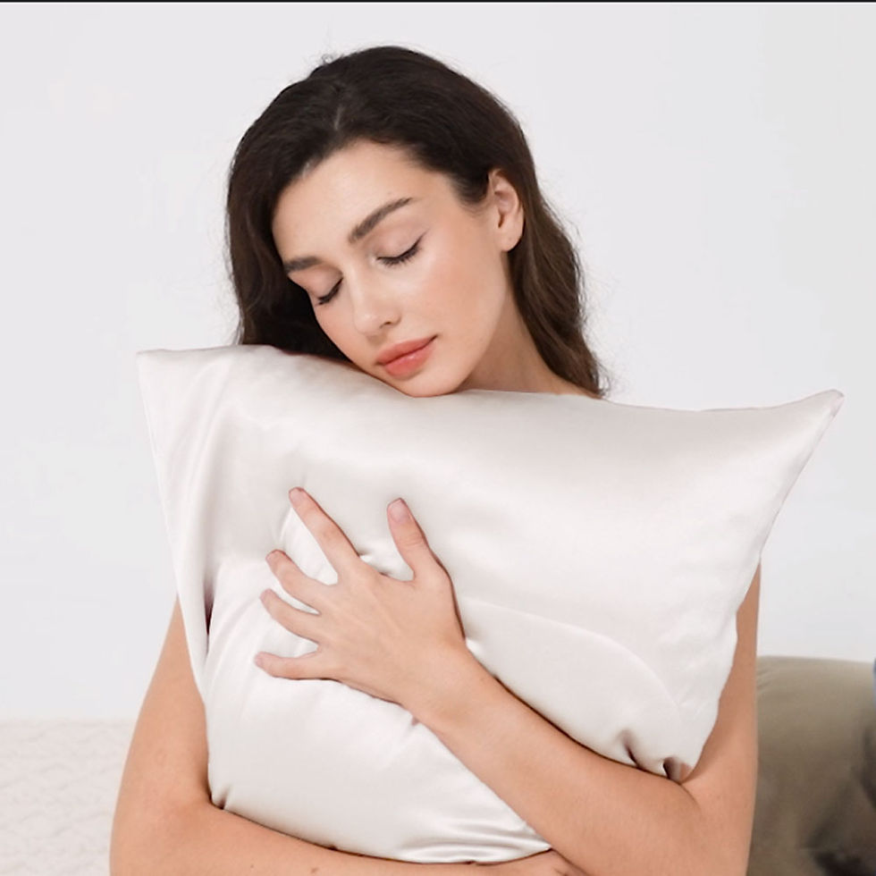 Miniaturbild: Kissenbezug 100 % Maulbeerseide 22 Momme Satin Luxus 40x40cm weiß