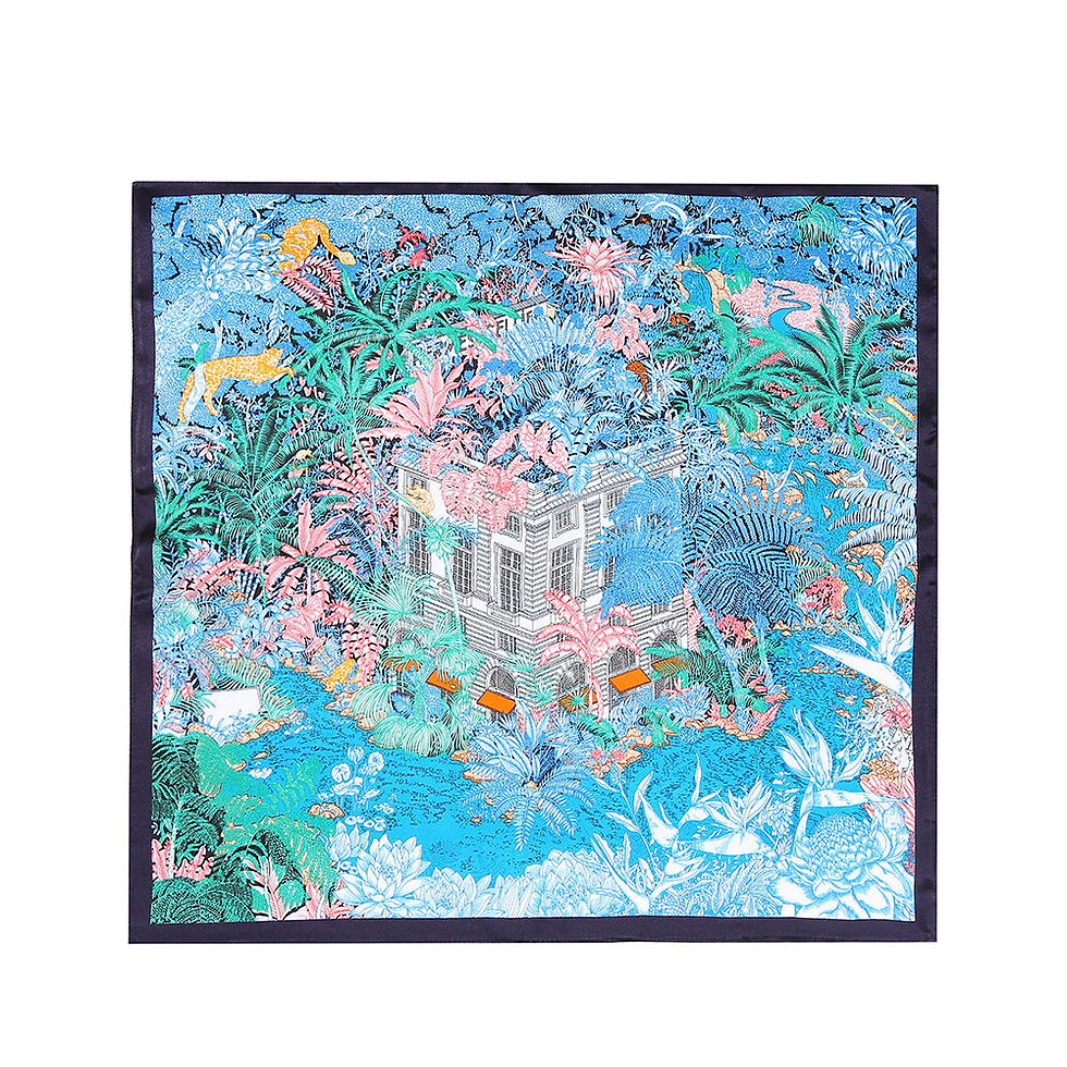 Miniaturbild: Seidentuch 100% Maulbeerseide Halstuch Seidenschal 53x53cm