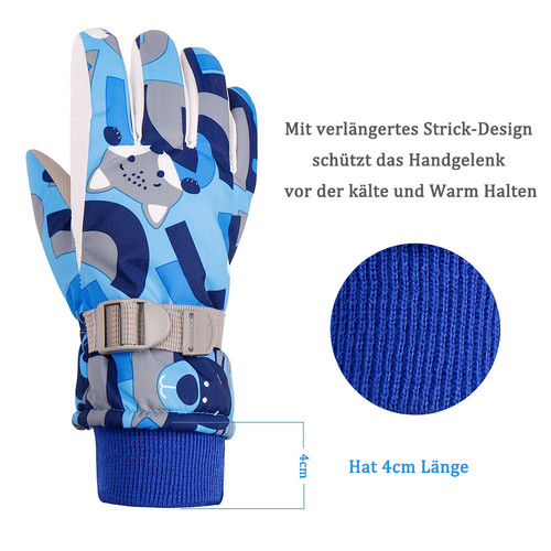 Winterhandschuhe Kinder - Wasserdichte Skihandschuhe Für 3-7 Jahre