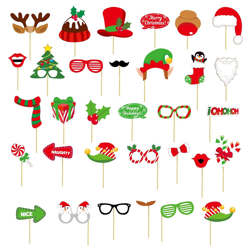 Miniaturbild: Weihnachten Deko Partyset, Merry Chrismas, Papier Banner, Mufinstecker