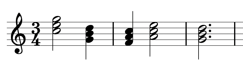 example sheet music note length tied notes