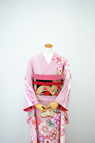 総絞り袷着物 総絞り 熨斗模様 | uresuji | 着物 レンタル 新潟