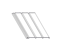 Vinyl soffit panel profile