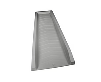 Splash block for directing water away from a home