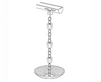 Decorative rain chain drainage accessory