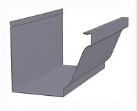 K-style gutter profile in 6, 7, and 8 inch sizes
