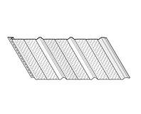 Aluminum soffit panel profile