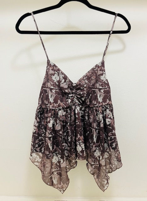 Camo pattern flowy cami