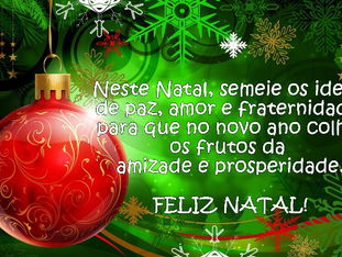 Feliz Natal para todos aqueles que seguem o blog.
