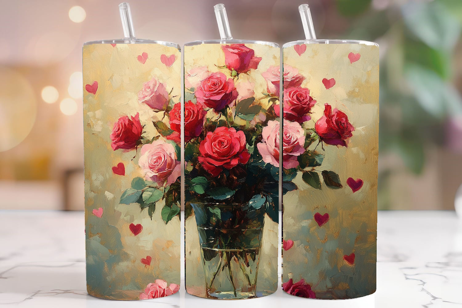 Vase With Roses