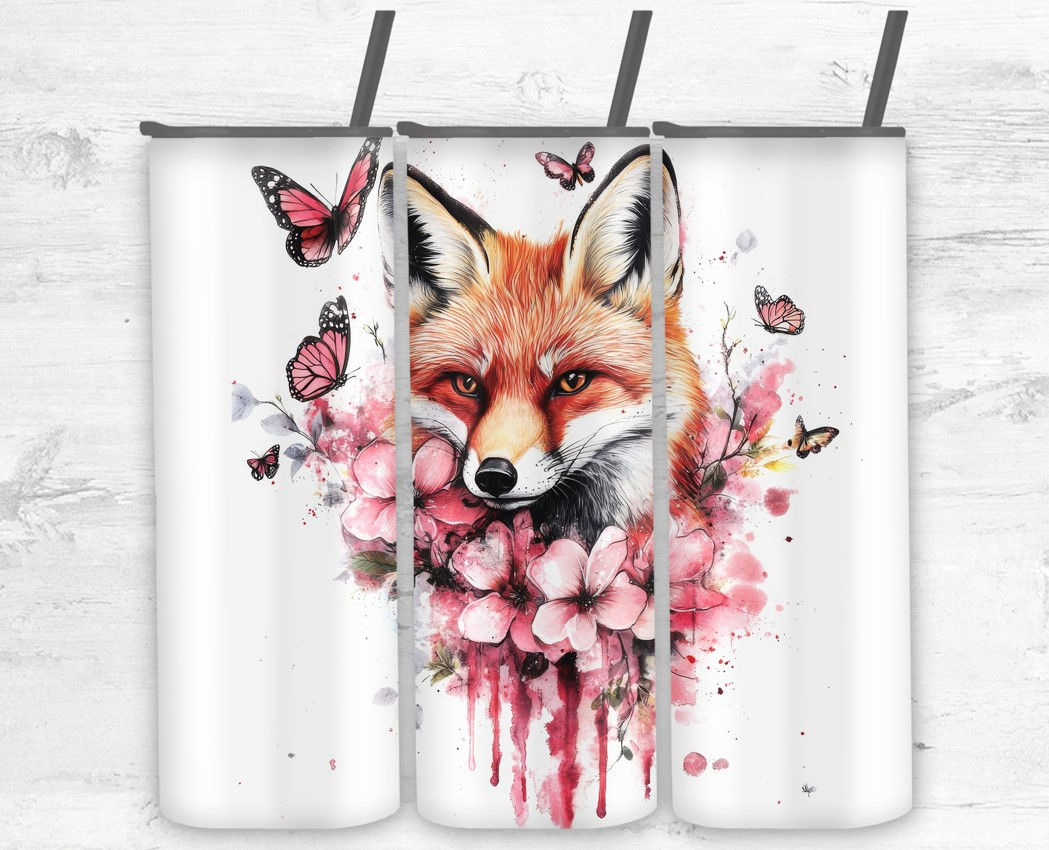 Animals Pink Drips Fox