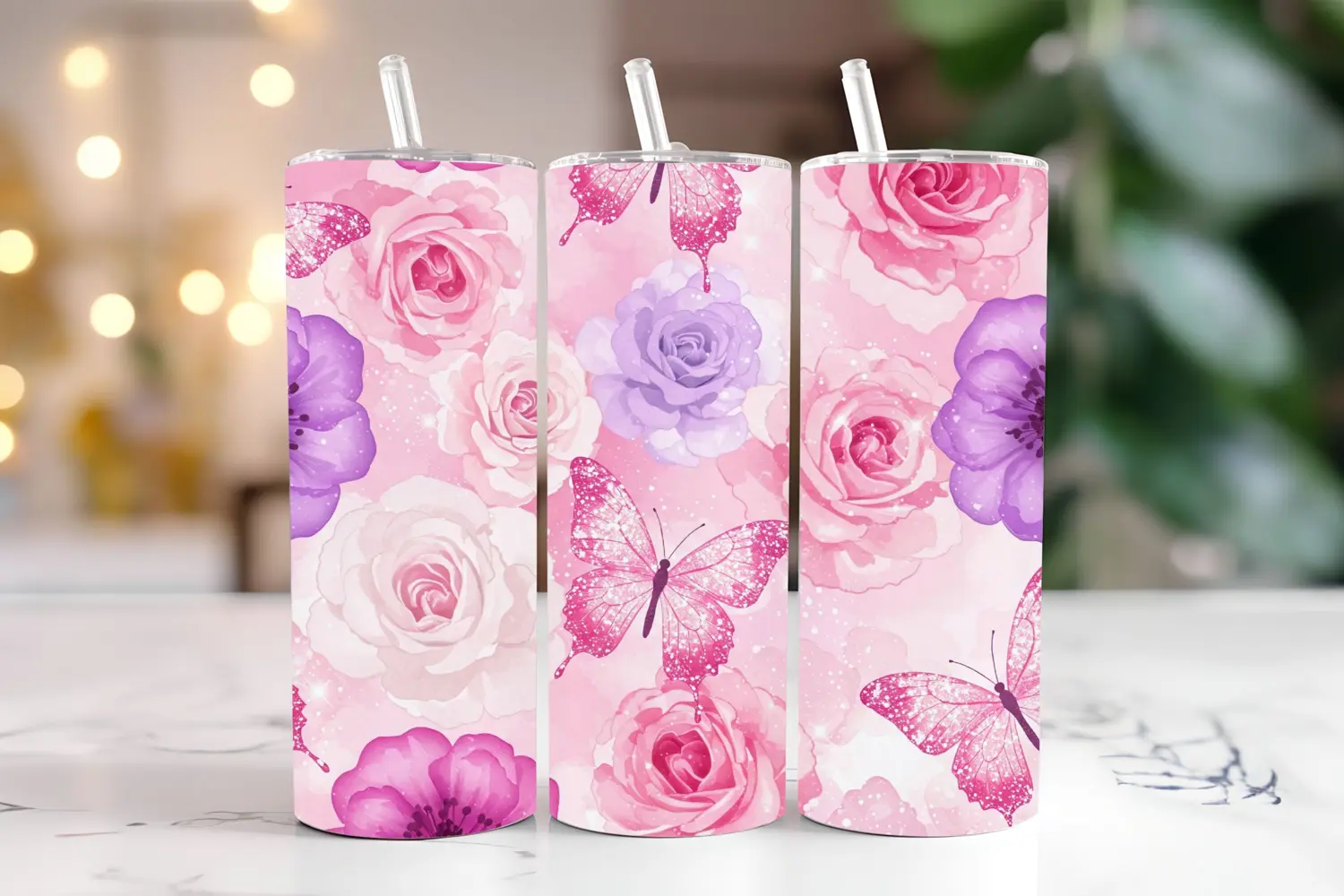 Flowers and Butterflies