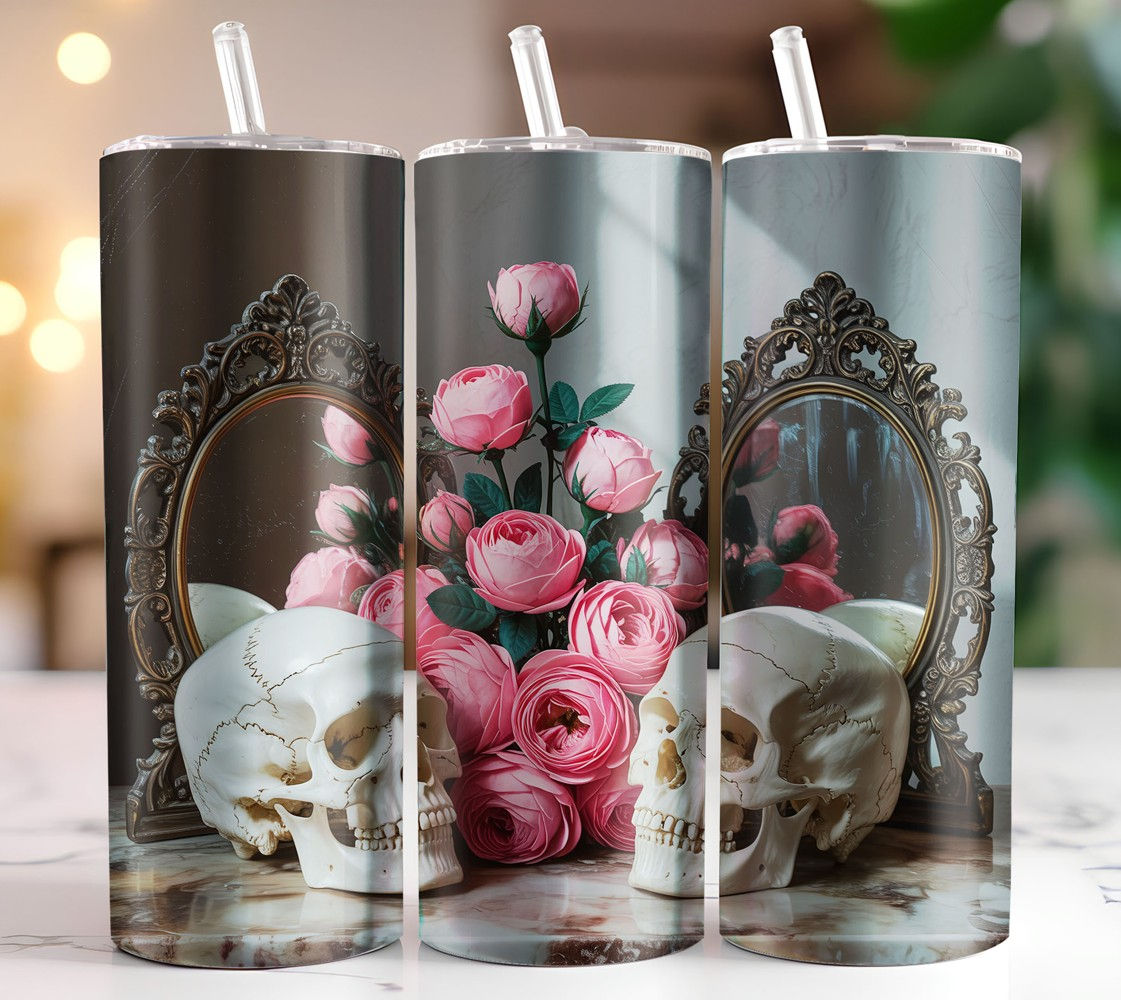 Skull with Roses