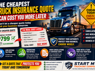 Why the Cheapest Truck Insurance Quote Can Become the Most Expensive