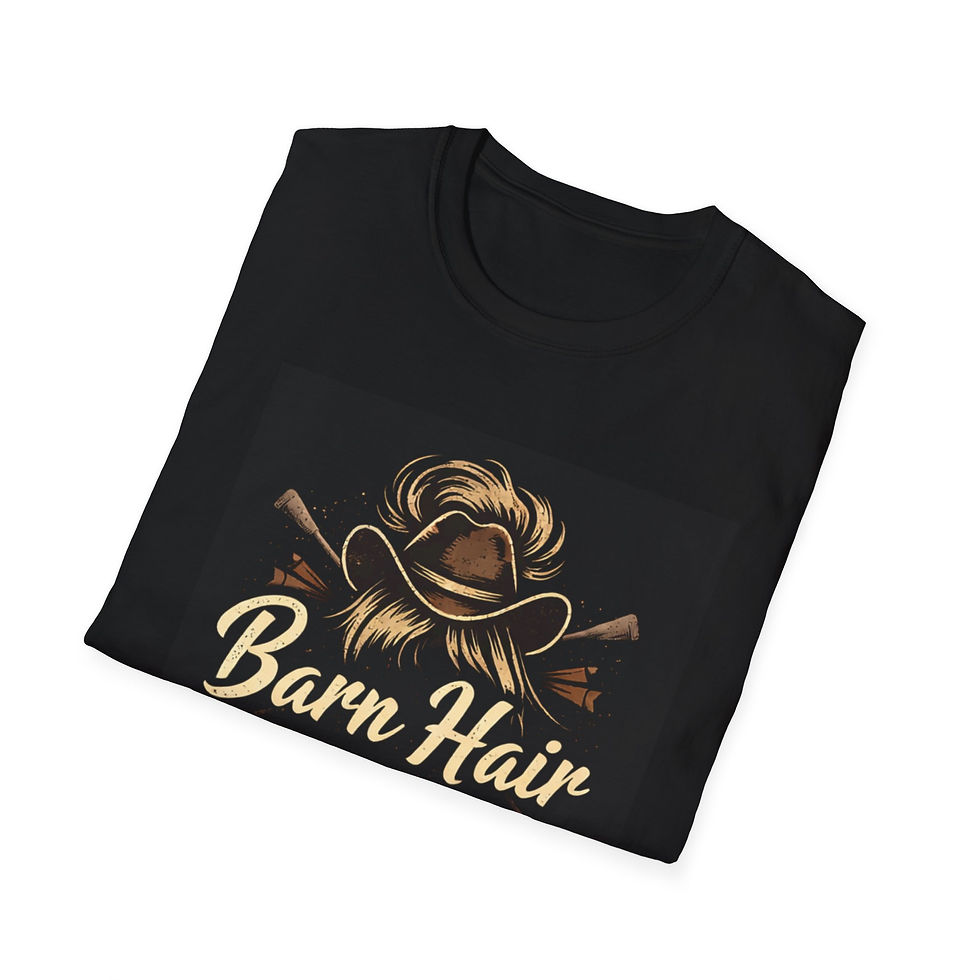 Thumbnail: Barn Hair Don’t Care T-Shirt — Rustic Cowgirl Farm Life Graphic Tee