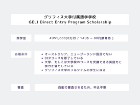 グリフィス大学の奨学金について