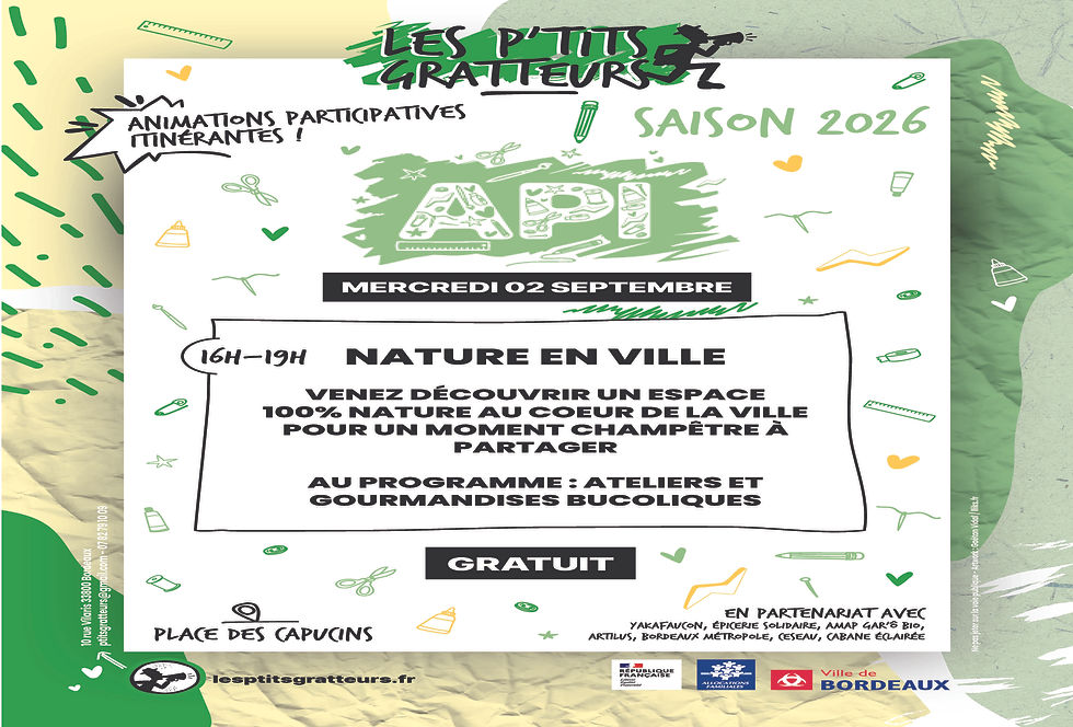 02/09/2026 : Venez nous rencontrer lors de Nature en Ville au stand Amap Garobio!