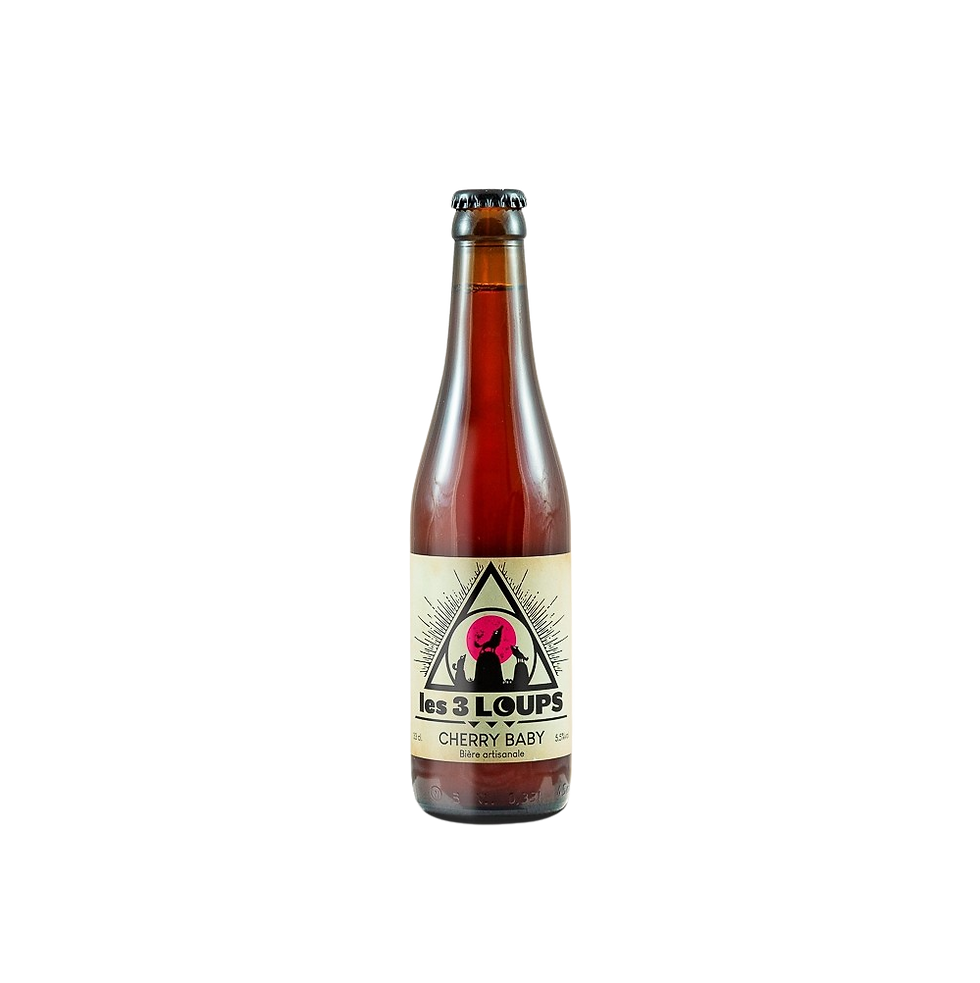 BIERE LES 3 LOUPS CHERRY BABY 33CL 5.5%