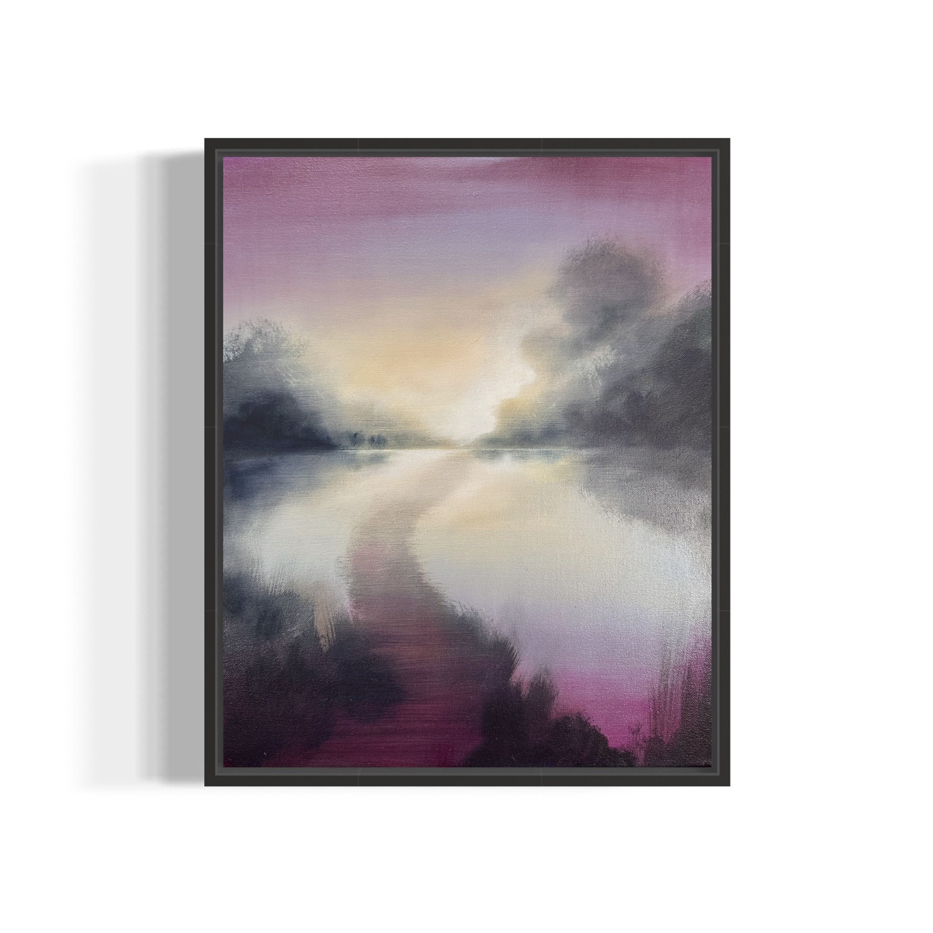 Frost At Midnight - abstract landscape painting