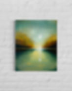 blue yellow atmospheric landscape contemporary landscape