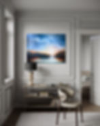 Thumbnail: abstract landscape painting contemporary landscape large cloudscape