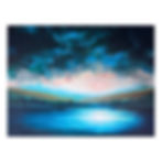 blue seascape abstract landscape painting  contemporary landscape painting