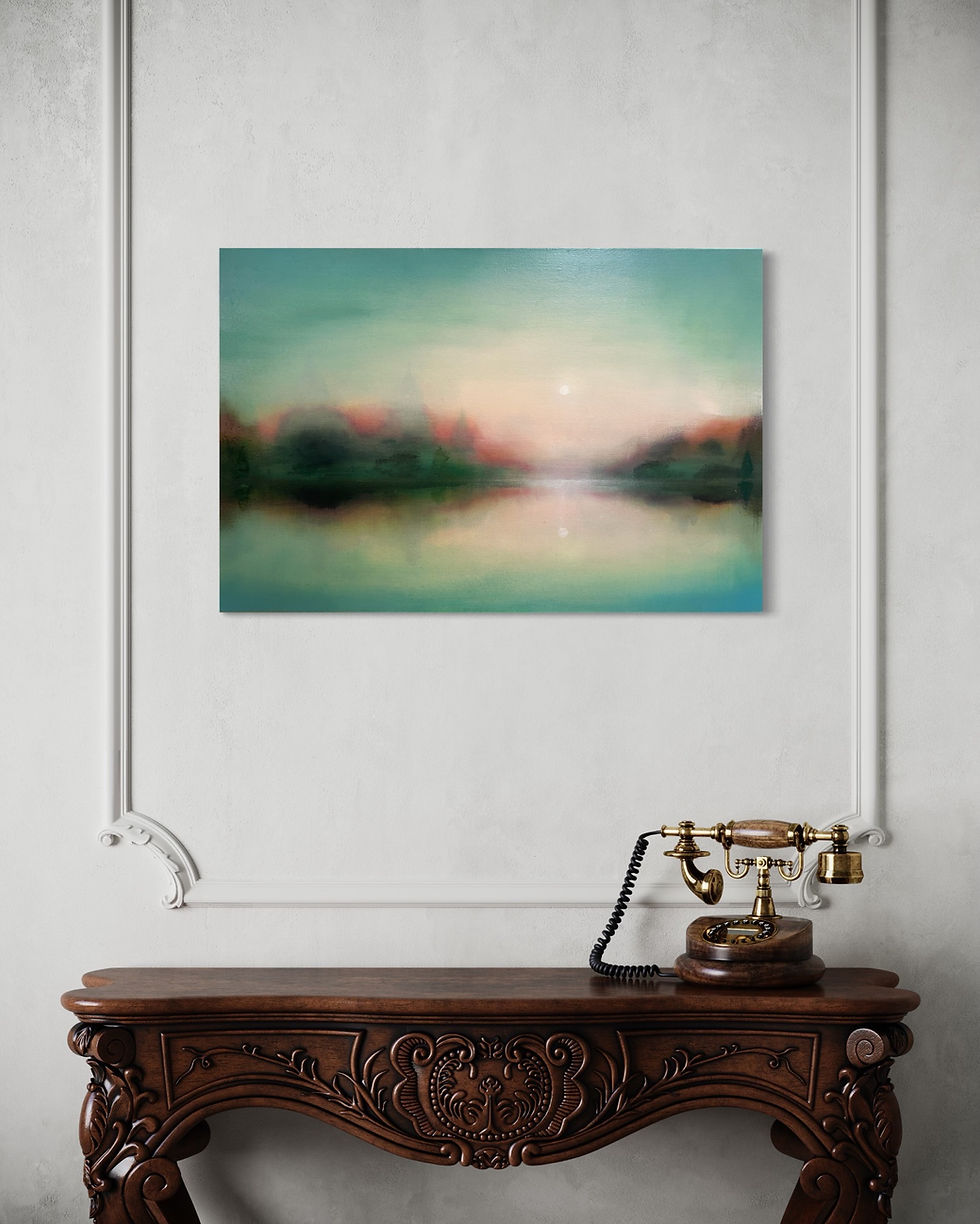 Thumbnail: abstract landscape painting contemporary landscape painting green