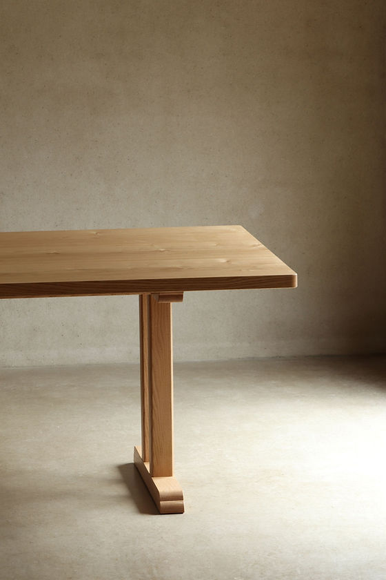 スタンダードテーブル中央脚 STANDARD | 京都炭山朝倉木工