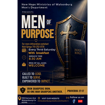 Mens Service Flyer Template Men of Purp