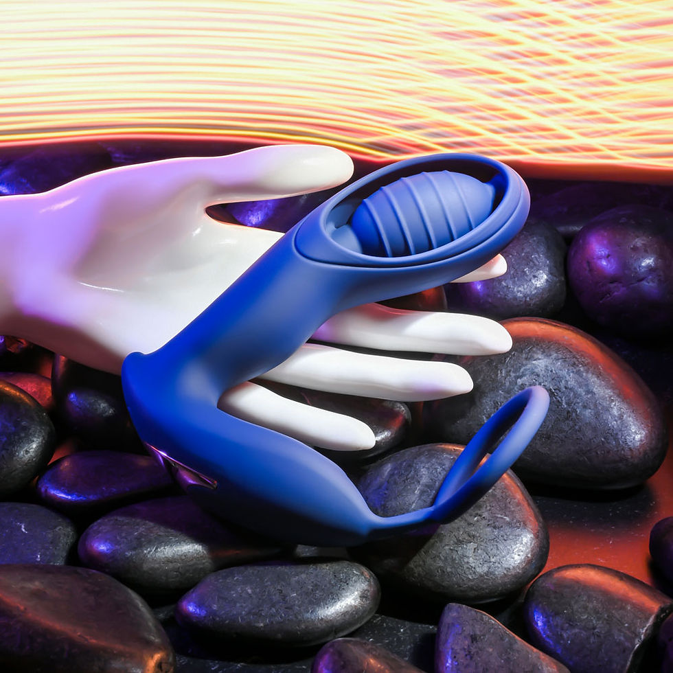Thumbnail: Zero Tolerance EXTRA MILE - Blue USB Rechargeable Vibrating Prostate Massager