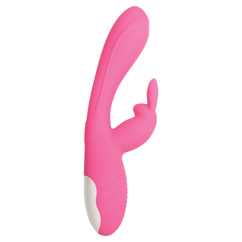 Thumbnail: Evolved Bunny Kisses - Pink 20 cm USB Rechargeable Rabbit Vibrator