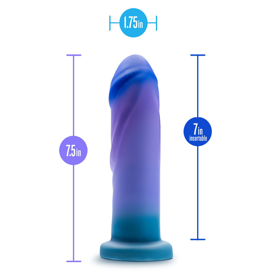 Thumbnail: Avant - Midnight Rendezvous - Ocean Blue 19 cm Dildo