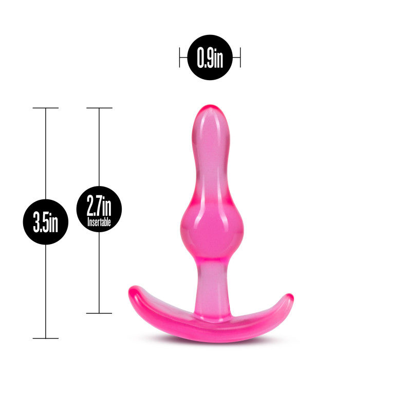 Thumbnail: B Yours Curvy Anal Plug - Pink 8.9 cm Butt Plug