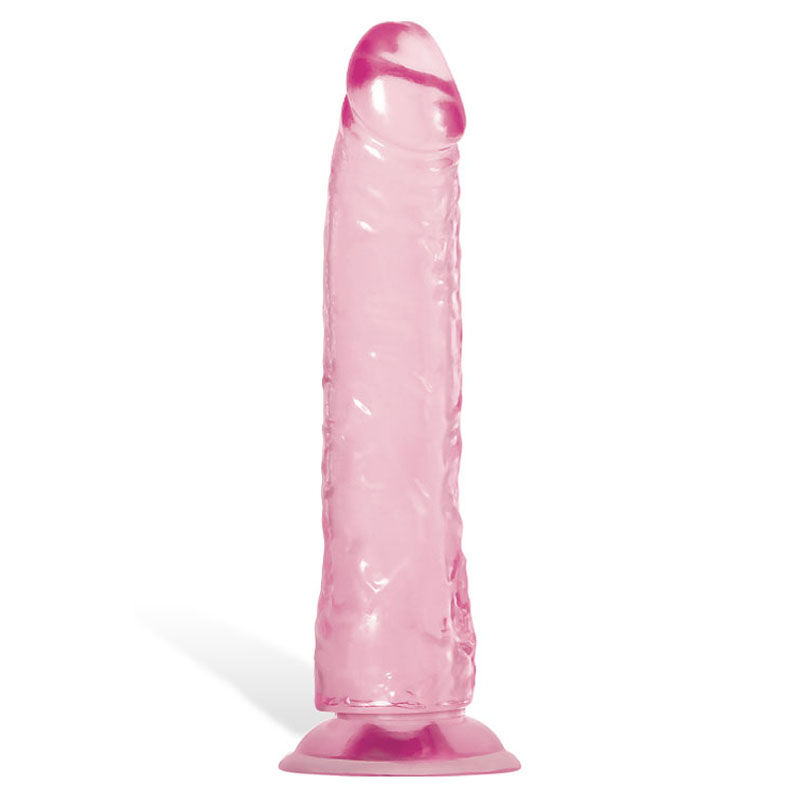 Thumbnail: Adam & Eve Pink Jelly Realistic Dildo - Pink 21 cm (8'') Dong