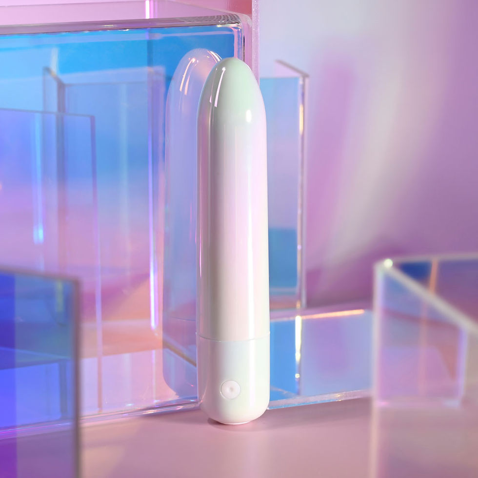 Thumbnail: Evolved EASY DOES IT - Pearlescent White 10 cm USB Rechargeable Bullet