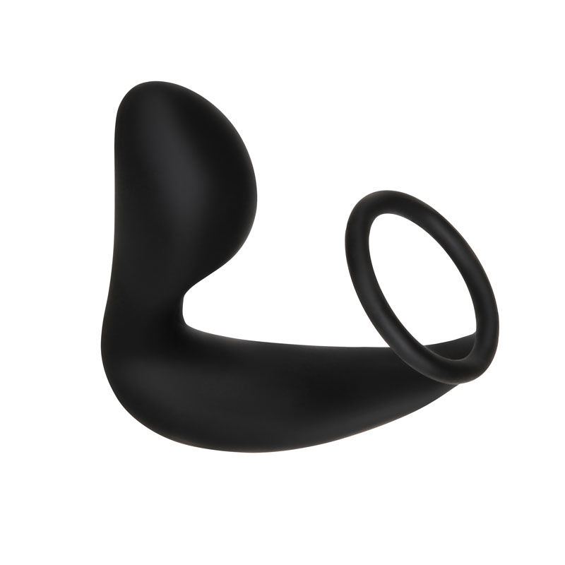 Thumbnail: Adam & Eve Adam's Rechargeable Prostate Pleaser & C-Ring - Black USB Recharge...