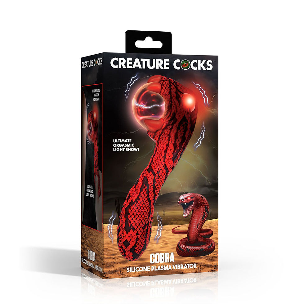 Thumbnail: Creature Cocks Cobra -  18.5 cm USB Rechargeable Fantasy Vibrator with Plasma...