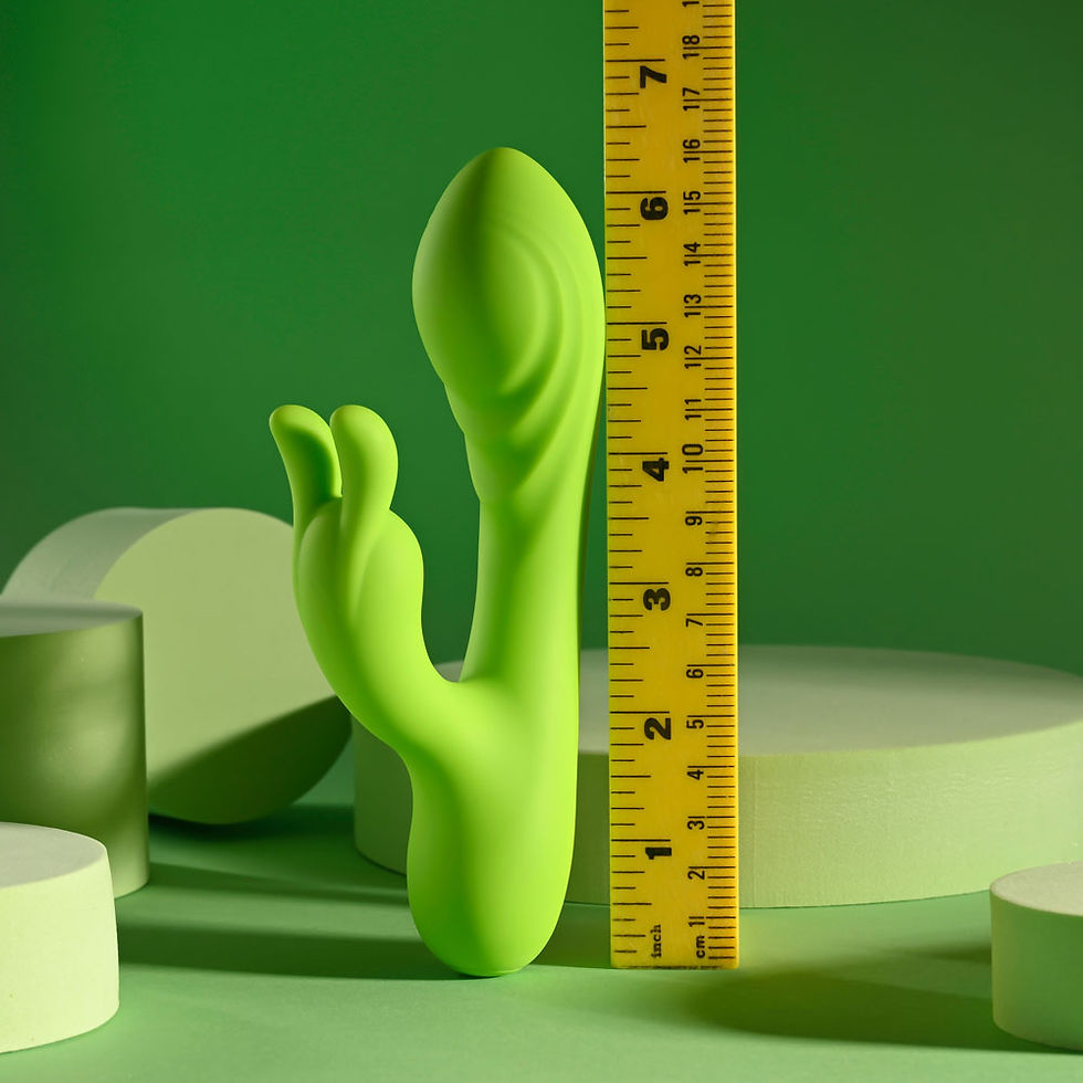 Thumbnail: Evolved BRAT BUNNY - Green 16.2 cm USB Rechargeable Rabbit Vibrator