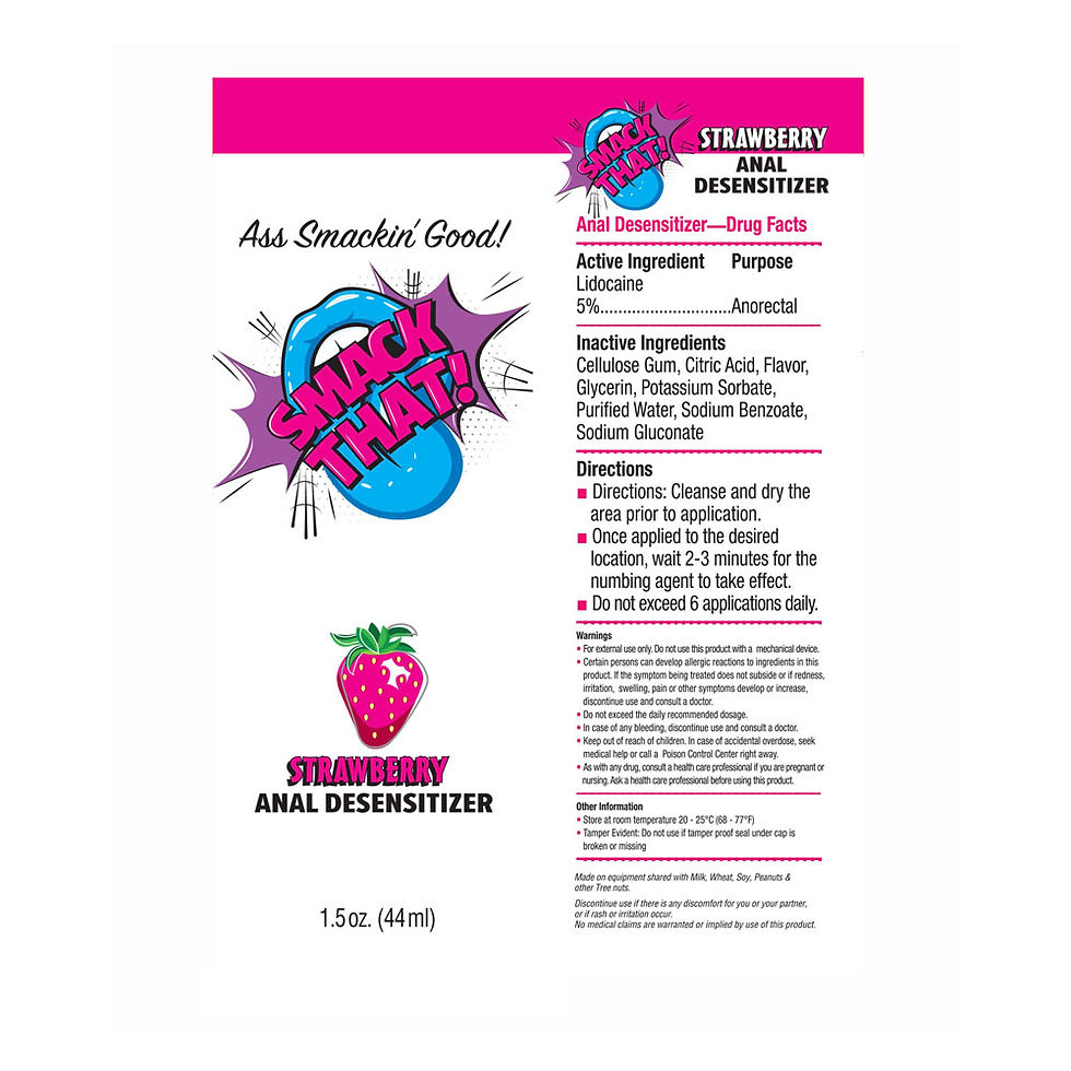 Thumbnail: Smack That! Anal Desensitiser - Strawberry - Strawberry Flavoured Anal Desens...
