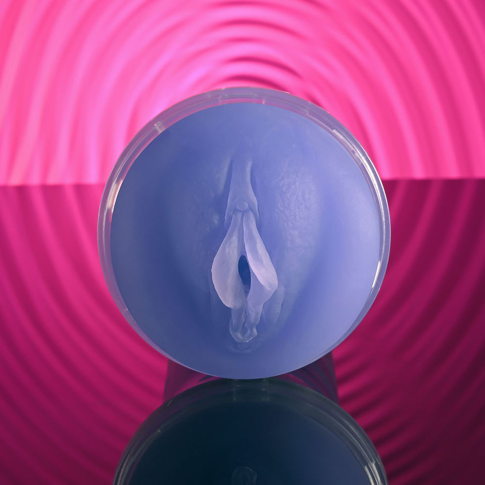 Thumbnail: Zero Tolerance POP ON THE GLOW - Glow in Dark Purple Vagina Stroker