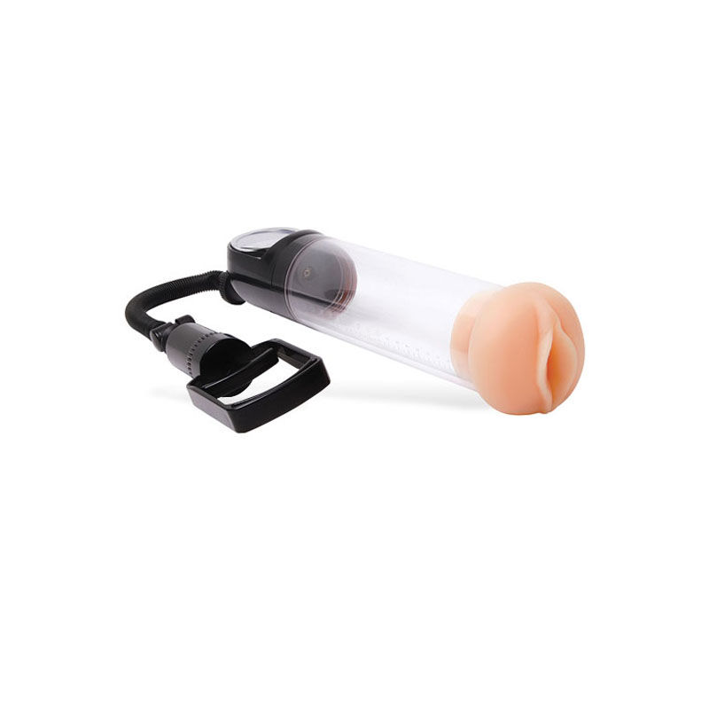 Thumbnail: Adam & Eve Adam's Promax Pump - Clear Penis Pump with Masturbator Sleeve